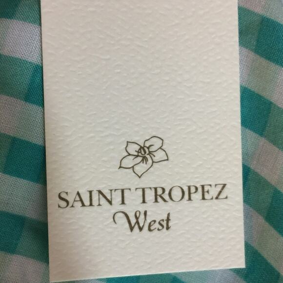 Saint Tropez West Top Gingham Tie Front Sleeveless Check Top Large NEW!! - Picture 6 of 8